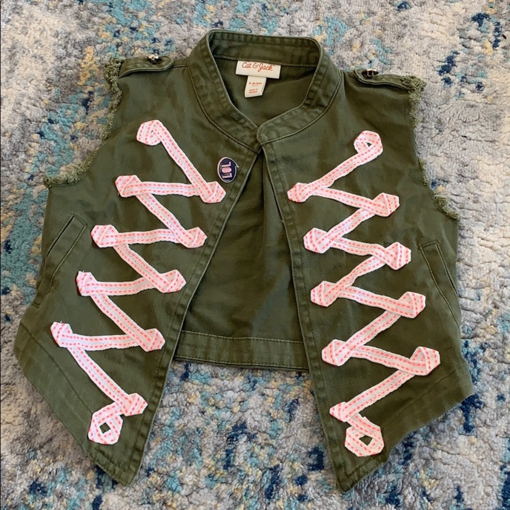 Army green Children’s vest